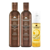 La Puissance Shampoo Acond Coco Perfume Anti-frizz Kit X3