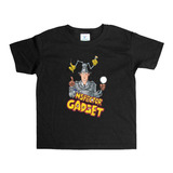 Remera Negra Niños Inspector Gadget R92