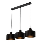 Lumimexico 23152-2 Lámpara Colgante Dark Decor Negro E27 40w 3 Luces