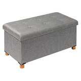 Ottoman With Storage Coffee Table, Grey Footreststool L...