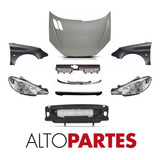 Trompa Peugeot 206 Capot Parag Optica Guard Parrilla Combo