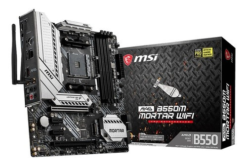 Motherboard Msi Mag B550m Mortar Wifi Micro Atx 4x Dimm Am4