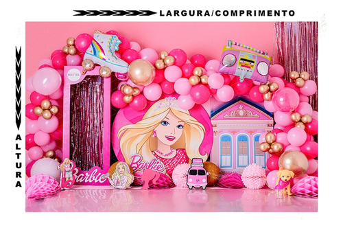 Fundo Fotográfico Tecido 150x220cm Smash Barbie 21310