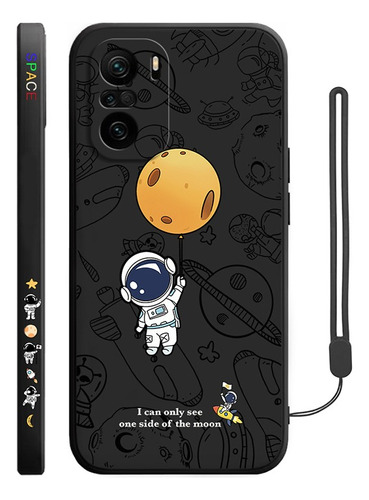 Funda Silicona Para Xiaomi Diseño De Astronauta +correas