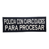 Parche Bordado Policia Con Capacidades P/procesar 