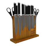 Kitchen Seven Knife Block Soporte Magnético Para Cuchillos C