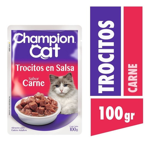 Sachet Champion Cat Adulto Carne 24 Un / Catdogshop