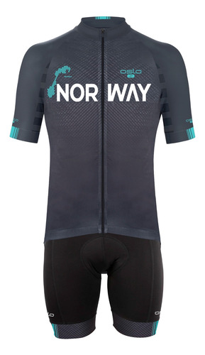 Conjunto Ciclismo Hombre Calza + Jersey Ciclista Norway Oslo