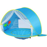 Carpa De Playa P/bebes+piscina Con Proteccion Uv+ Mosquitero