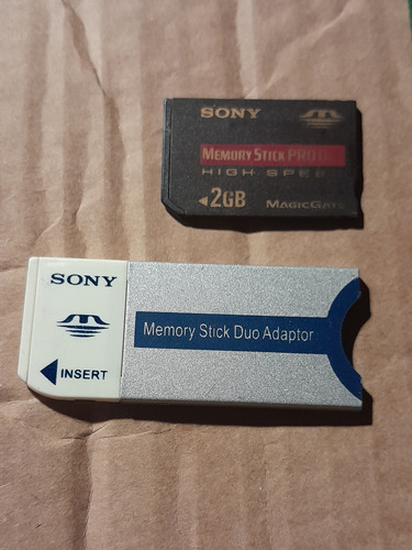 Tarjeta De Memoria Pro Duo 2gb + Adaptador Pro Duo