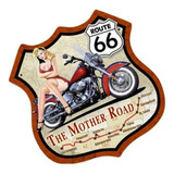 2 Adesivos Route 66 Mod. 05 - Carro Moto Decorativo