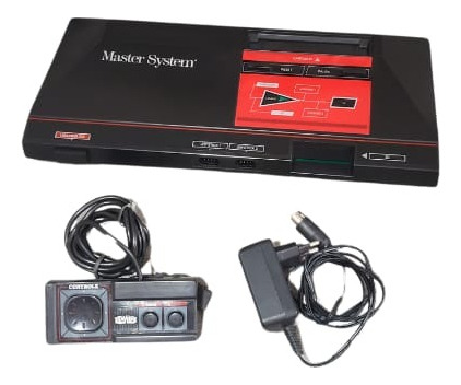 Console Sega Master System 8kb Standard Cor  Preto E Vermelho