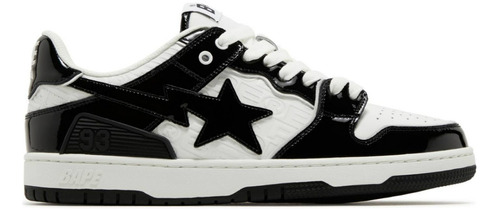 A Bathing Ape Bape Sk8 Sta Black White