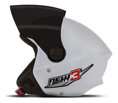 Capacete De Moto Aberto Masculino Feminino Viseira Fume