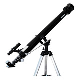 Telescópio Luneta 90060mm Lente Barlow Ocular 1.25 E Trip