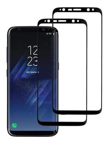 Kit 2 Peliculas 3d 9d Nano Gel P/ Galaxy S8 Plus / S9 Plus