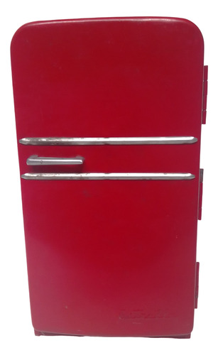 Refrigerador Hojalata Lamina Vintage Juguete Antiguo 30 Cms 