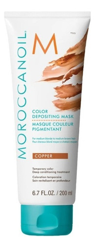 Máscara Hidratante Con Pigmento Cobrizo Moroccanoil 200 Ml.