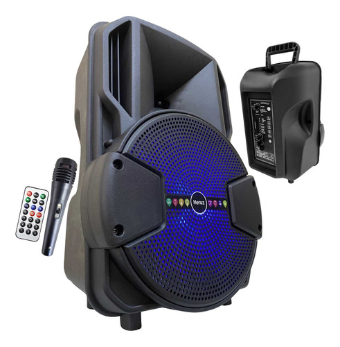 Caixa De Som Bluetooth Led Caixinha-grande-1000w-mic-p10