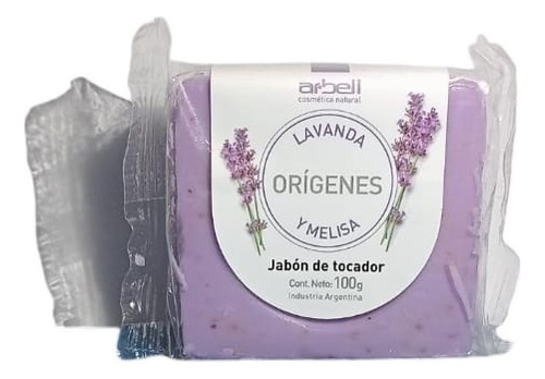 Jabon Organico Lavanda  Y Melisa  Relajante Antibacteriano