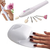 Set Manicure Profesional 5 Pzas Secador De Uñas Manicure Uña