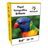 Papel Fotográfico Brillante 200 Hojas 4x6