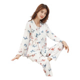 Pijama Maternal Y Lactancia Con Kimono