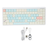 Teclado Mecánico De 84 Teclas, Inalámbrico, 2,4 G, Tipo Blue