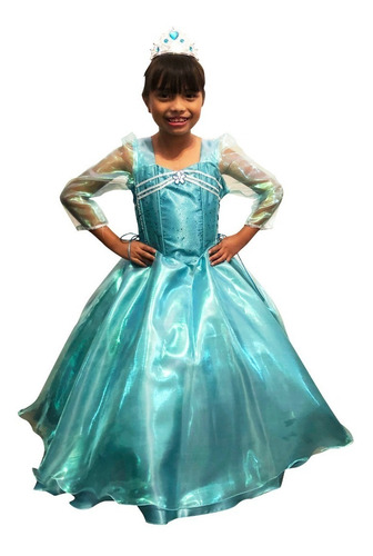 Vestido Elsa Princesa Talla 3 A La 8 Mod. 2