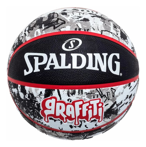 Bola De Basquete Spalding Graffiti 7 - Preto