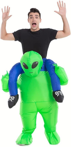 Unico Disfraz De Marciano Inflable Para Adulto Fiesta Alien