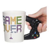 Tazón Mug Taza Gamer Playstation Joystick Game Over Blanco