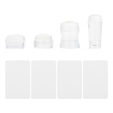 Set De 4 Sellos Para Uñas Manicure Transfer Seal