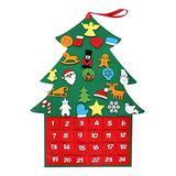 Calendario De Regalo De Navidad De Fieltro Para Colgar En El