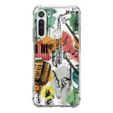 Case Música Grafite - Motorola: G7play