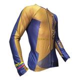 Jersey Ciclismo Maillot Manga Larga Ruta Mtb Colombia Camisa