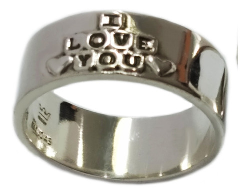 Aliança Namoro I Love You Prata 925 9 Mm Compromisso União