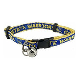 Pets First Nba Golden State Warriors Cat Collar Ajustable Br