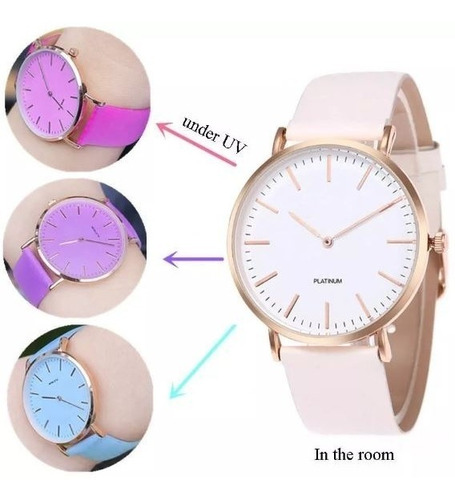 Reloj Pulsera Mujer Cambia De Color Con Luz Del Sol Envios ! *** Full-time Mania *** Mercadolider Platinum !!