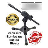 Pedestal Mesa Tripé Para Microfone Bumbo Suporte Ibox Smmsb