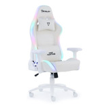 Silla Ergonomica 4d Ocelot Gaming White Thundra Rgb 150 Kg