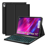 Funda Con Teclado Nanhent /para Lenovo Tab P11 Plus / Black