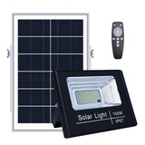 Lampara Solar Led 100w Luminaria Suburbana Alumbrado Publico