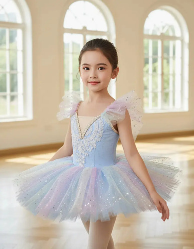Vestido De Ballet De Ensueño Para Niña