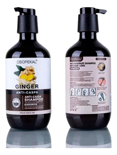 Shampoo Anticaspa Anticaida Jengibre 420ml Obopekal