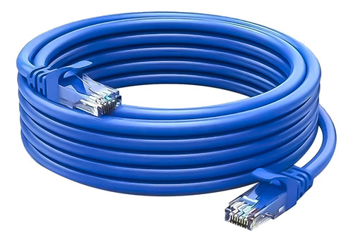 Cable De Red Cat6 Lan 10 Metros Alta Transferencia De Datos