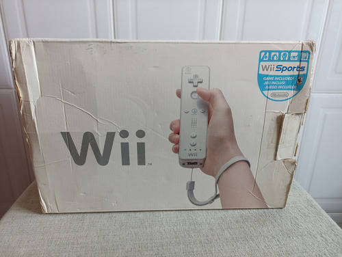 Solo Caja Nintendo Wii Blanco + Manuales