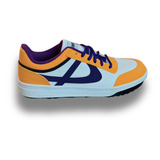 Tenis Panam Urbano Lakers Amarillo Morado Blanco