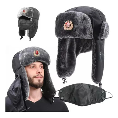 Conjunto De Moda Invernal Para Abrigarse Gorro Y Mascarilla