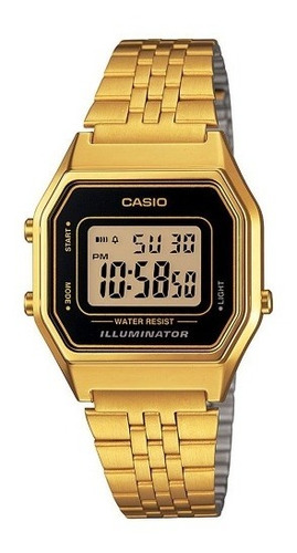 Relógio Casio Vintage Dourado La680wga-1df
